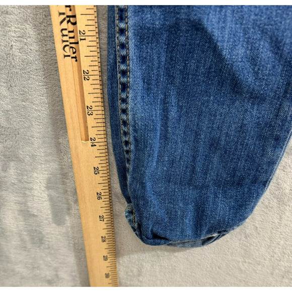 Hudson Tally Crop Skinny Jean Womens 26 Medium Blue Distressed Denim Low Rise - Picture 12 of 12